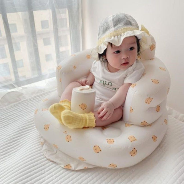 Popular Bb Stool Korean-Style Baby Sitting and Bathing Chair Anti-Fall Chair Learning Chair Foldable Inflatable Baby Sofa