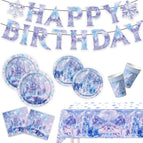 Set- 7inch + 9inch + paper cup + paper towel + tablecloth + flag-66pcs