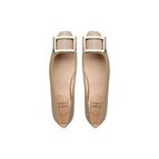 Elephant gray patent leather (flat bottom) / 34