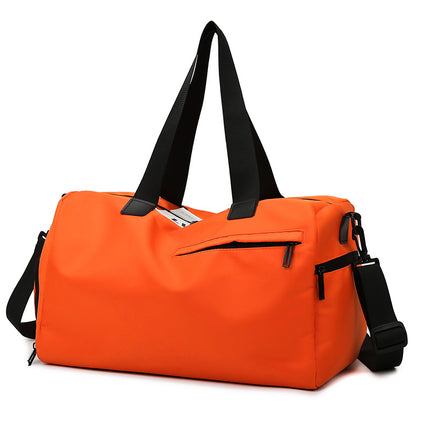 Dry and Wet Separate Gym Bag Women's New Independent Shoe Storm Yoga Sports Bag Oxford Cloth Luggage Storage Bag Printed logo