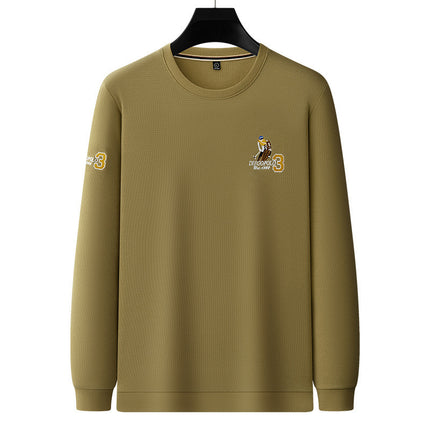 [Cture Beads] Tucano/Pecker 2024 Autumn and Winter Round Neck Embroidered Pattern Light Business Sweatshirt Light Luxury