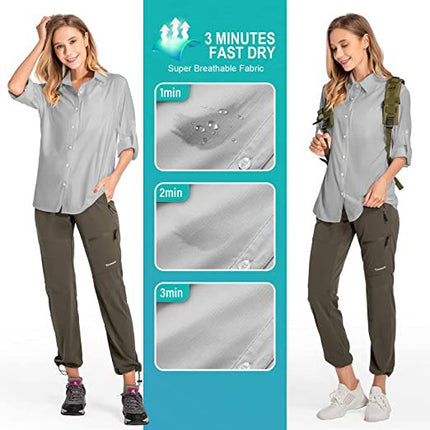 Women's Long-Sleeved Sun Protection Shirt Quick-Drying Outdoor Fishing Hiking Shirt
