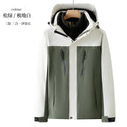 Polar fleece pine green and polar white / M