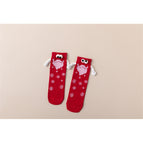 Christmas red / [hand-in-hand socks and nude socks] one size fits all (36-43)
