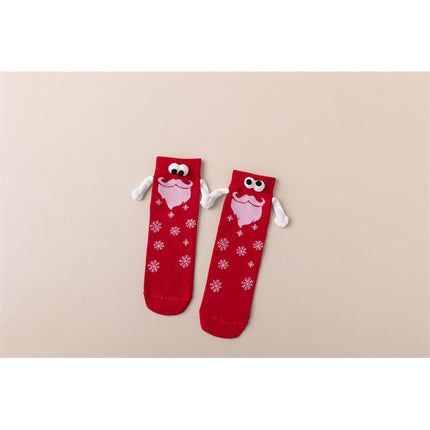 [in stock and fast delivery] Amazon temu AliExpress Cross-border Special for Embroidery Eye Holding Socks Magnetic Lovers Socks