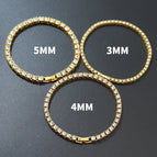 3mm silver 7inch(18cm)