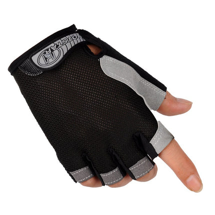 Cross-border Thin Half-finger Gloves Men's and Women's Riding Non-slip Quick-drying Sports Fitness Breathable Bicycle Gloves A01W
