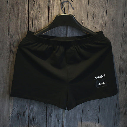 2025 New Men's Underwear Original Printed Boxer Briefs Youth Mid-Waist Home Arrow Pants Casual Sleep Shorts