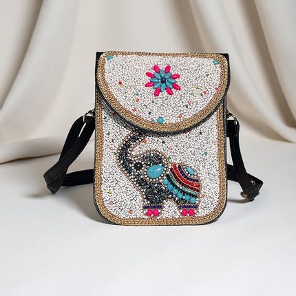 Ocean Series Exquisite Heavy-Duty Rice Bead Shoulder Bag Qingdao Ocean World Travel Souvenir Mobile Phone Bag Cross-Body Bag