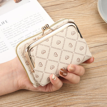 New Wallet Women's Fashion Zipper Short Coin Purse Large Capacity Coin Clip Bag Multi-Card Slot Card Holder Wallet