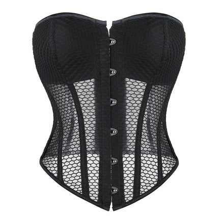 Summer Breathable Palace Body Shaping Top with Cup Mesh, Tight-Fitting Amazon Aliexpress Cross-Border E-Commerce Supply