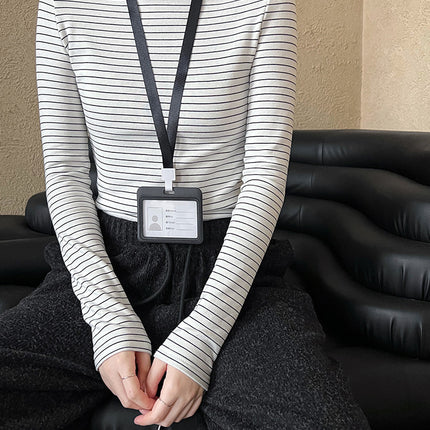 Lu Xi Half Turtleneck Stripesd Velvet Bottoming Shirt for Women 2025 Autumn and Winter New Style Inner Brushed Outer Top 2838