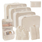 Beige hook bag nine-piece [seven-piece small bundle pocket hook bag]]