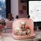 Space capsule blind box display box [cherry pink + black ball]