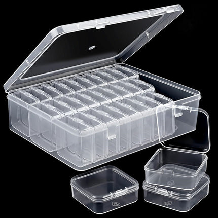 Labeling and Delivery of Beads, Nano-Bead Accessories Storage Box, Diamond Beads, Transparent Finishing Jewelry, Manicure Jewelry Box