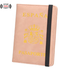 Spanish strap antimagnetic passport (pink)