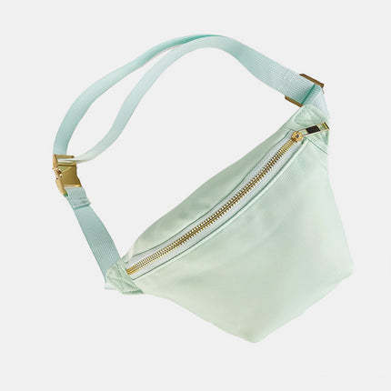 Cross-border Waist Bag Women's High-end High-capacity Rainbow Plaid Printed Chest Bag Multi-functional Waterproof Outdoor Crossbody Backpack
