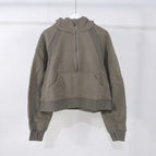 Gray green 039 half zipper sweatshirt / M/4 code fit 45.00 kg-55.00 kg