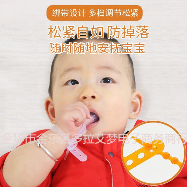 Anti-Baby Eating Hand Grinding Glue Thumb Sleeve to Calm Babies Quit Eating Hand Children's Silicone Finger Anti-Falling Bracelet Sleeve