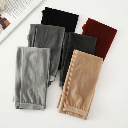 Summer Thin Fleshy Nine-point Silk Stockings Women's Wear-resistant Leg Artifact Natural Naked 6D Leggings Socks Not Feet