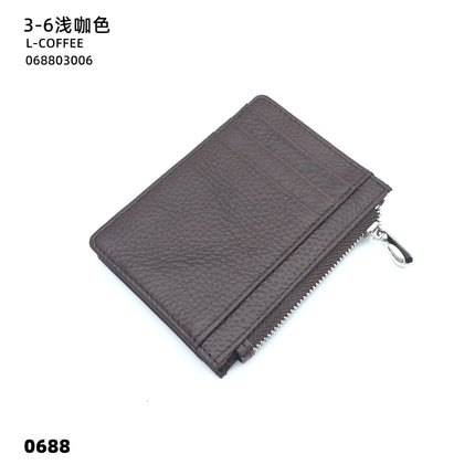 Double-sided Driver's License Multi-card Slot Genuine Leather Zipper Card Bag Top Layer Cowhide Men's Thickened Light Luxury Women's Small Coin Purse Case