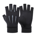 Arrow non-slip half finger [Gray]]