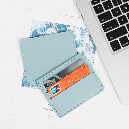 in stock ultra-thin ID card protective case card holder women's leather card case pu leather credit card multi-card holder wholesale