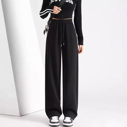 High Waist Dummy Wide Leg Pants Women's Small Loose Slimming Straight Pants Children's 2025 New Spring and Autumn Style