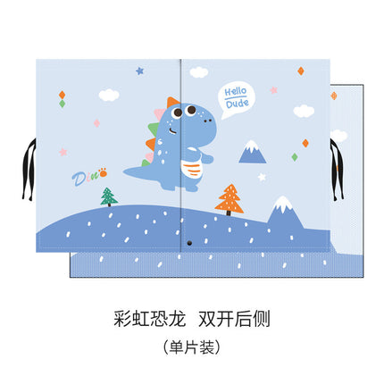 Children's car window sunshade magnetic suction double-layer perspective mesh sun protection heat insulation light blocking side window cartoon curtain