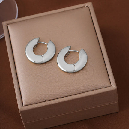 2025 New Minimalist Style Hoop Earrings, Cool and Trendy Ins Style, Unique and High-End, Versatile and Elegant Earrings
