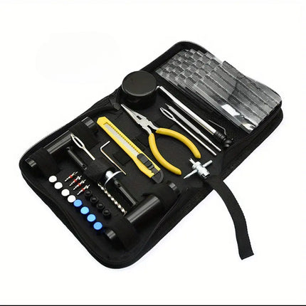 Amazon Hot Sale 57 Piece Tire Repair Tool Kit Metal Tools Car Motorcycle Vacuum Tire Household