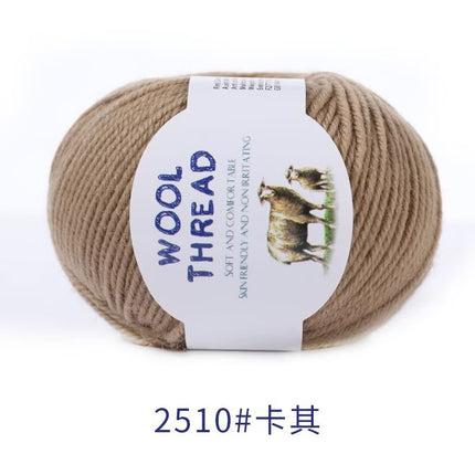 Cross-Border Wholesale Merino Wool Thread Handmade Stick Needle Hand Knitted Sweater Wool Pants Jacket Hat Scarf Shawl Thread