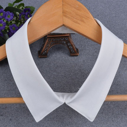 All-Match Decorative Single Collar Solid Color Shirt Collar Women's Collar Bib Summer Fake Collar Cotton Street Small Square Collar