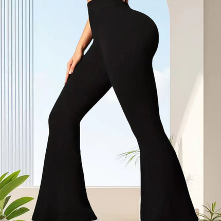 New Cross-Border European and American Style High-Waisted Flared Pants, Popular Leggings, Yoga Pants, Casual Lulu Pants