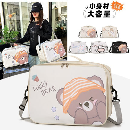 Short-Distance Travel Storage Bag, Clothing Storage Bag, Shoulder Bag, Large-Capacity Boarding Bag, Portable Luggage Bag, Travel Bag