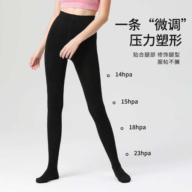 Thickened Fleece Dragon Claw High-Waisted Anti-Pilling Thermal Leggings with High Elasticity, Butt-Lifting, Slimming, and Integrated Socks for Commuting Style