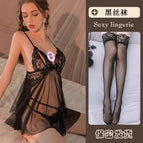 Premium black+w111 black stockings / S
