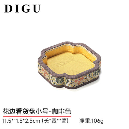 Di Gu Palace Style Jewelry Jewelry Plate Bracelet Necklace Look at Pallet Play Bracelet Storage Plate National Style Display Props