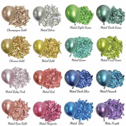 Cross-border wholesale 2.8g 12-inch metal balloon birthday decoration balloon wedding arrangement metal latex balloon