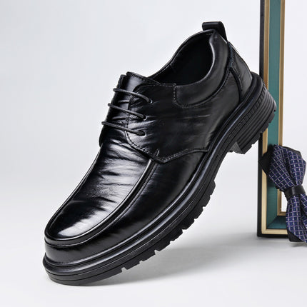 Trendy Shoes Men's Business Clothing Shoes Leather Casual Men's Shoes British Style Soft Leather Soft Bottom Men's Shoes Casual Fashion Leather Shoes
