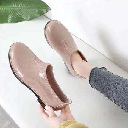 Huili low-top rain shoes women's 3133 low-barrel water shoes spring and autumn rain boots ingot shoes kitchen labor protection water boots rubber shoes wholesale