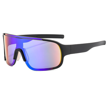 European and American Outdoor Sports Riding silver Glasses Mountaineering Night Riding Sunglasses One-piece Eye Protection Windproof Sunglasses for Men and Women