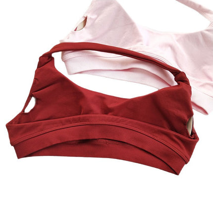 Halter Neck Beautiful Back Df Sports Vest European and American Internet Celebrity Style Butt-Lifting Shorts Training Peach Butt Fitness Bra for Women