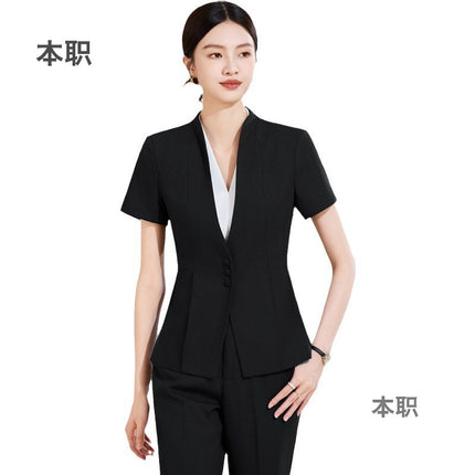 【Soft and Comfortable】Professional Suit Set for Women, Suitable for Jewelry Stores, Hotel Front Desk, Sales Department, Professional Workwear