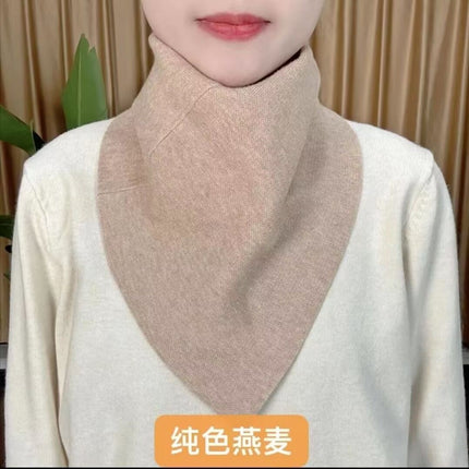 New Style Fashion 2024 Autumn and Winter Neck Protection Neck Korean Style Cold-proof All-match Neck Set Warm Temperament Triangle Scarf