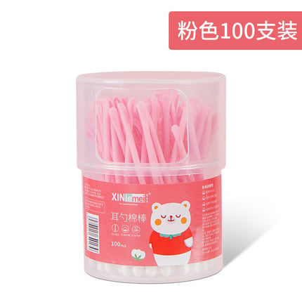 Cotton Swab Factory Disposable Cosmetic Cotton Swab Ear Cleaning Double-Ended Bamboo Stick Cotton Swab Bag Boxed Manufacturer Wholesale