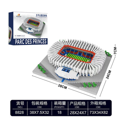 Cross-border building blocks Real Madrid football field basketball and other micro-particle building blocks puzzle toys exported to Amazon cross-border explosions