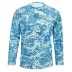 Loogu wave wave pattern light blue / S