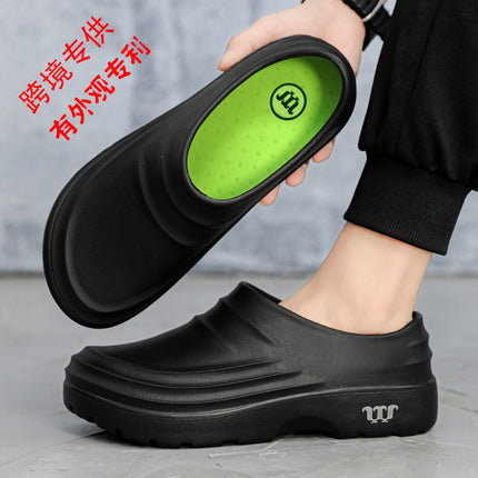 Cross-border chef shoes men and women non-slip waterproof kitchen special oil-proof shoes wear-resistant hotel food factory hospital work shoes