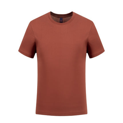 【Anhui Warehouse】Loose Fit | Ice Silk Cotton Ammonia Cotton Solid Color T-Shirt Round Neck Short Sleeve Youth Casual Boys Pullover